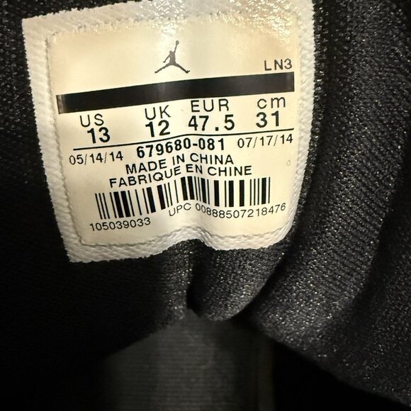 Nike Air Jordan Flight Remix Black Mens 13 Style 679680-081 - Picture 8 of 11